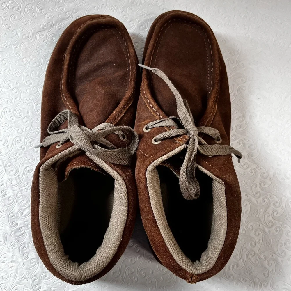 Vintage IPATH Mens US CATS Skateboarding Shoes Tan Suede Chukka Boot Size 11.5
